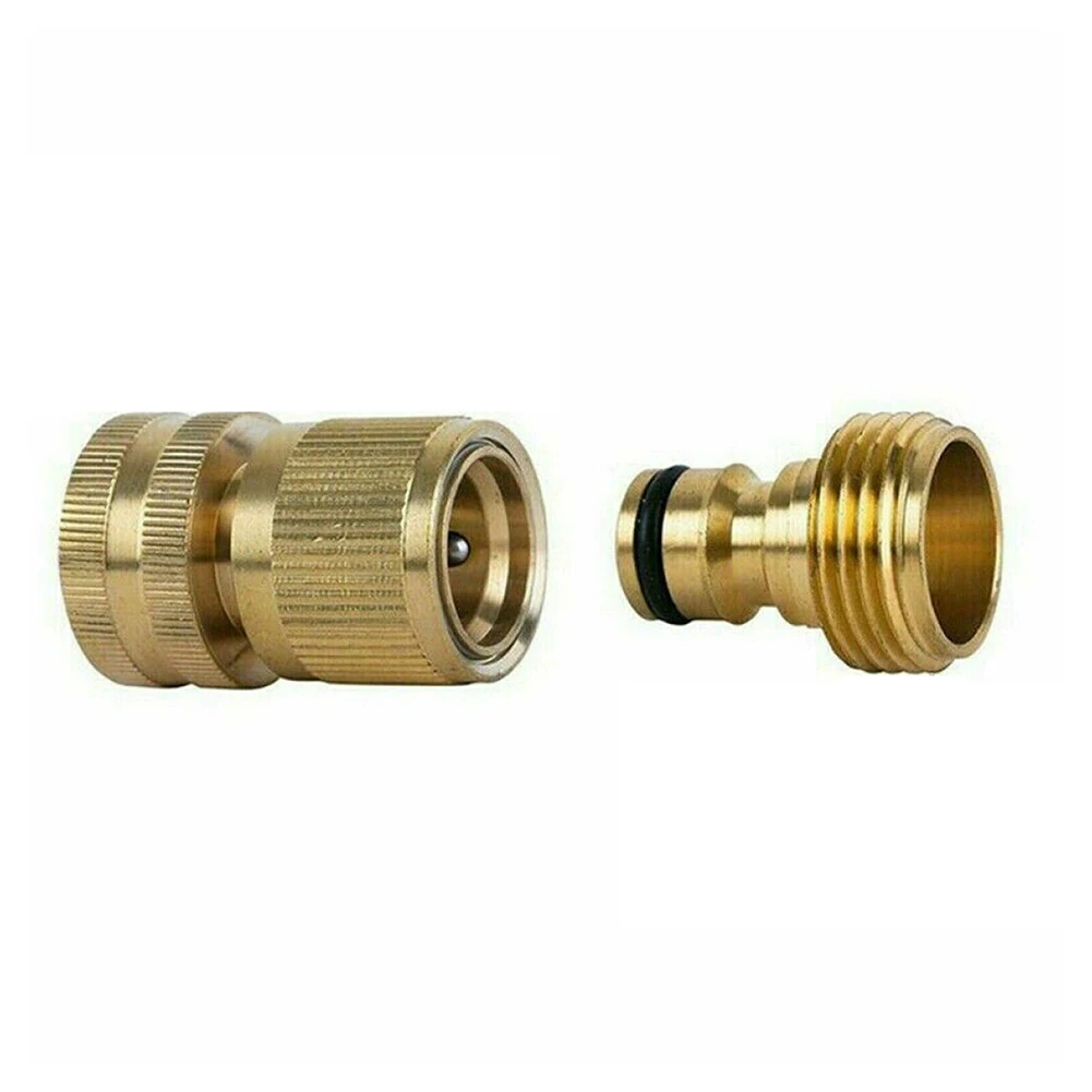 Garden Hose Quick Connect 3/4 Inch Brass Male/Female Water Hose Quick Connector For Garden Irrigation Accessories
Garden Hose Quick Connect 3/4 Inch Brass Male/Female Water Hose Quick Connector For Garden Irrigation Accessories