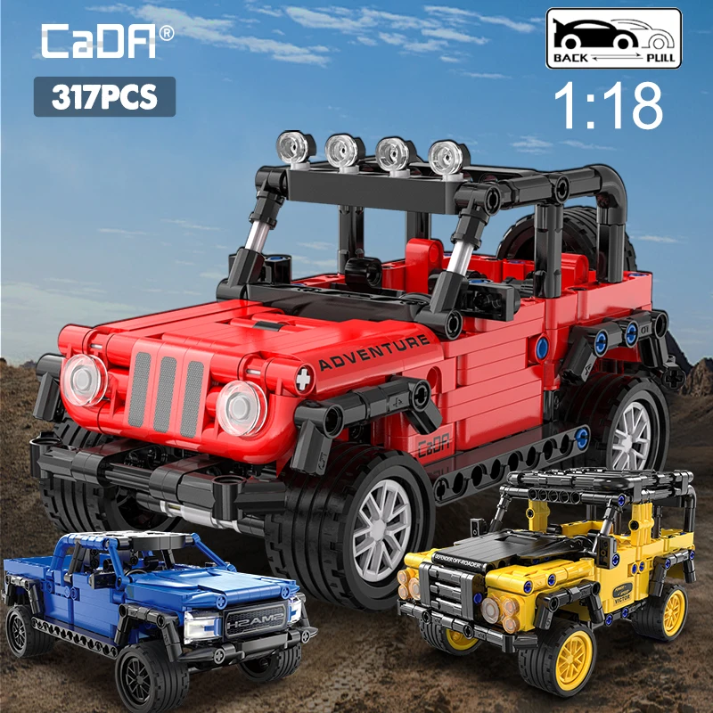 Cada 317Pcs City Compatible SUV Off-road Racing Car Building Block Technical Pull Back Vehicle Brick Toys For Children Boys Gift
Cada 317Pcs City Compatible SUV Off-road Racing Car Building Block Technical Pull Back Vehicle Brick Toys For Children Boys Gift