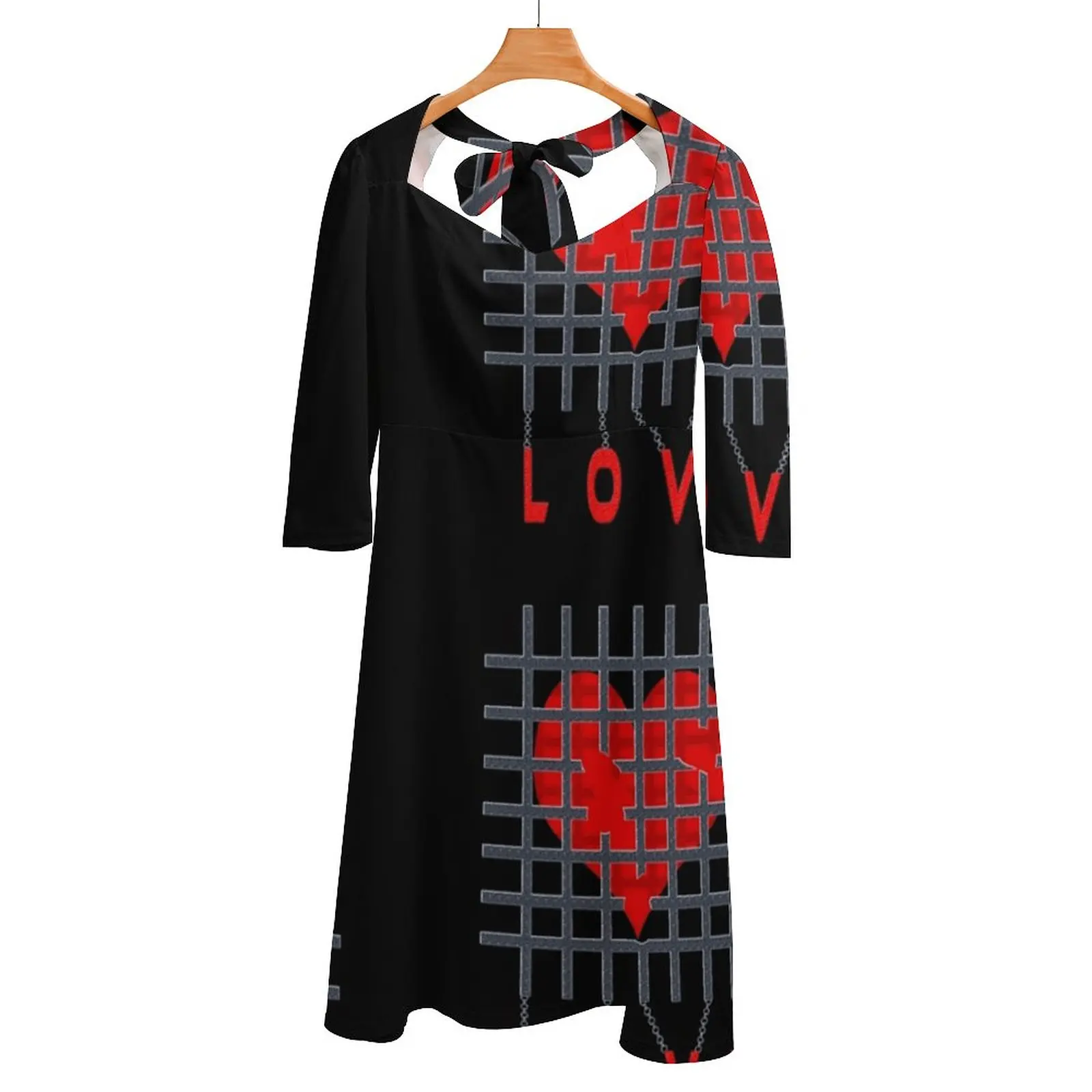 Love Back Lacing Backless Dress Square Neck Dress Fashion Printed Dress 6Xl Love Heart Grid Cupid Forbidden Love Dresses For
Love Back Lacing Backless Dress Square Neck Dress Fashion Printed Dress 6Xl Love Heart Grid Cupid Forbidden Love Dresses For