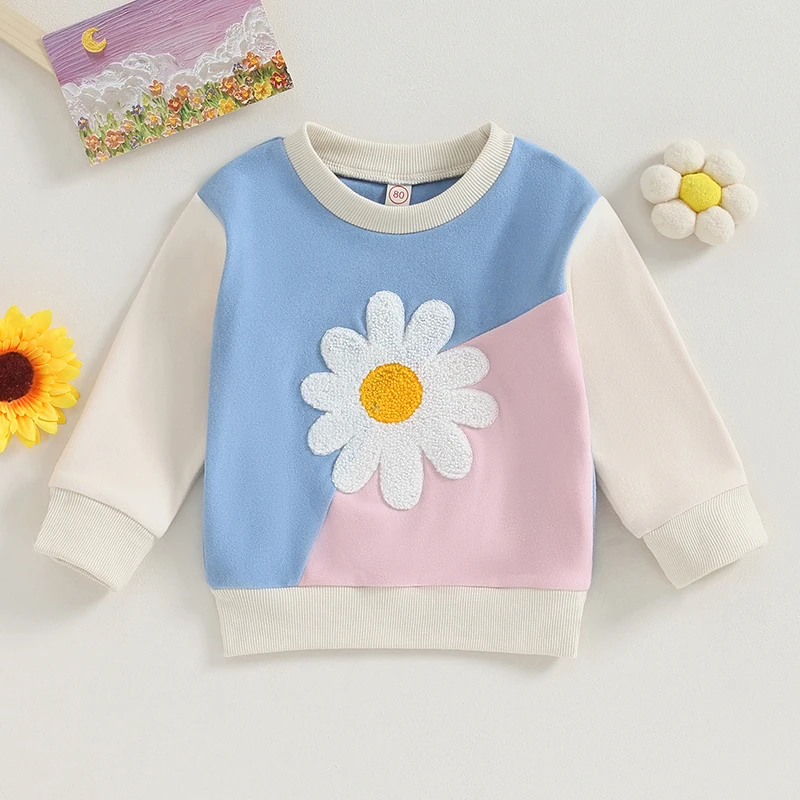 Kids Girls Sweater Long Sleeve Crew Neck Flower Contrast Color Warm Winter Sweater Clothes
Kids Girls Sweater Long Sleeve Crew Neck Flower Contrast Color Warm Winter Sweater Clothes