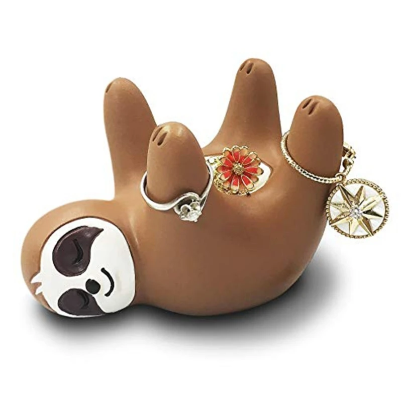 F19D Sloth Rings Display Stand Desktop Wedding Rings Earrings Necklace Raccoon Organizer Jewelry Art Decoration Storage Rack
F19D Sloth Rings Display Stand Desktop Wedding Rings Earrings Necklace Raccoon Organizer Jewelry Art Decoration Storage Rack