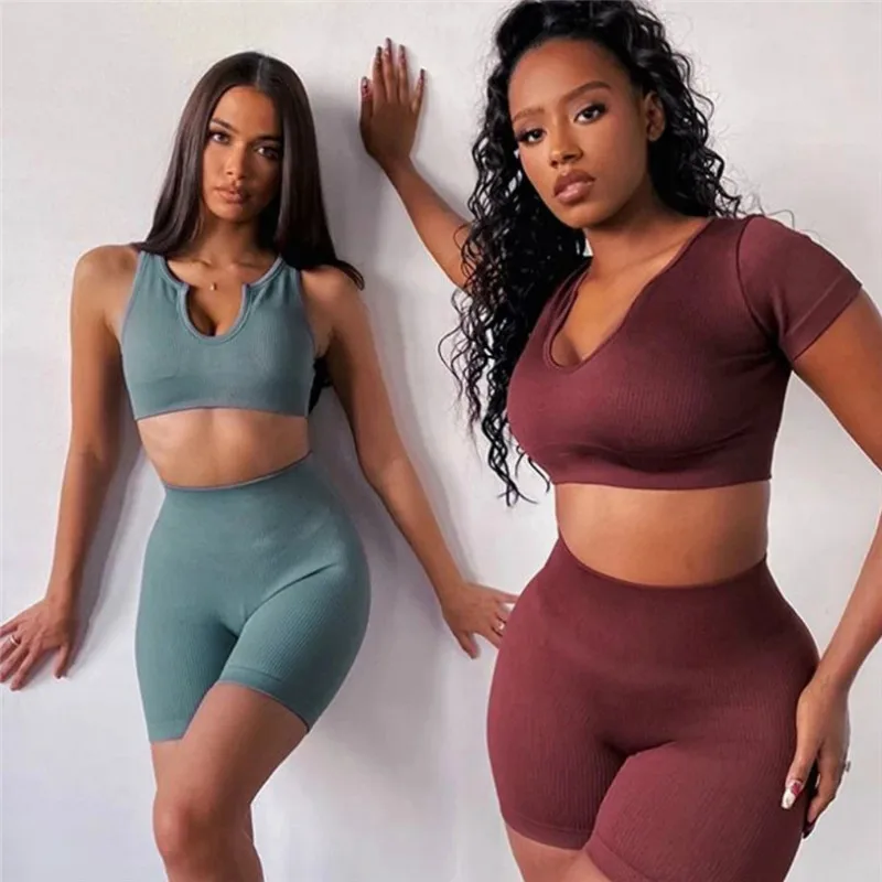 Ribbed Seamless Yoga Set Women Workout Sportswear Gym Clothing Fitness 2 Piece Outfit High Waist Leggings and Sports Bra Suit
Ribbed Seamless Yoga Set Women Workout Sportswear Gym Clothing Fitness 2 Piece Outfit High Waist Leggings and Sports Bra Suit