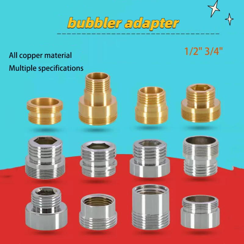 Faucet Adapter Accessory Water Purifier M20/22/24/32 External Thread Fine Thread To Internal Thread 1/2 "coarse Thread Copper
Faucet Adapter Accessory Water Purifier M20/22/24/32 External Thread Fine Thread To Internal Thread 1/2 "coarse Thread Copper