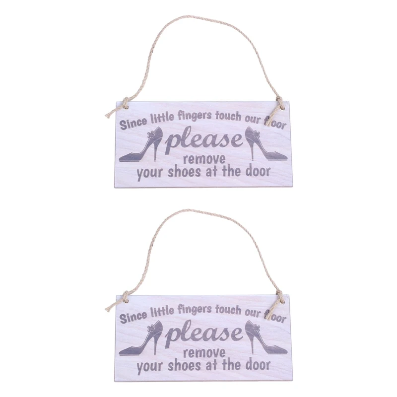 2X Since Little Fingers Touch Our Floor Please Remove Your Shoes At The Door Plaque Wooden Sign Hanging Gift
2X Since Little Fingers Touch Our Floor Please Remove Your Shoes At The Door Plaque Wooden Sign Hanging Gift