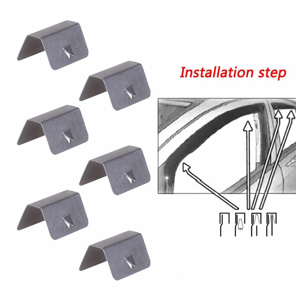 6Pcs Stainless Steel Wind Rain Deflector Channel Metal Retaining Clips For Heko G3 SNED Clip Replacement Part
6Pcs Stainless Steel Wind Rain Deflector Channel Metal Retaining Clips For Heko G3 SNED Clip Replacement Part