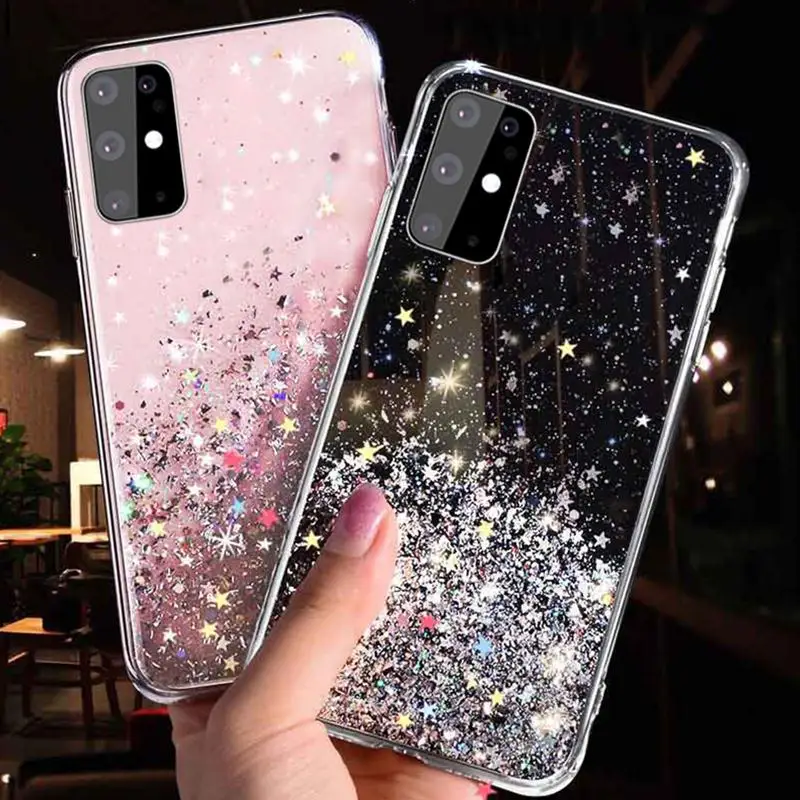 

Bling Glitter Case For Xiaomi 11 11i 11X 10S 10T 10i 9T 9 8 SE CC9 Pro Note 10 Lite 5X 6X A1 A2 A3 Poco X2 X3 NFC F2 F3 M2 M3 C3