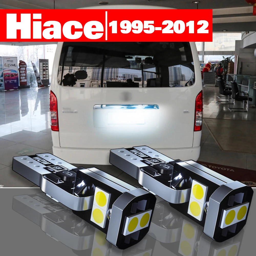 For Toyota Hiace 1995-2012 Accessories 2pcs LED License Plate Light 2000 2001 2002 2003 2004 2005 2006 2007 2008 2009 2010 2011
For Toyota Hiace 1995-2012 Accessories 2pcs LED License Plate Light 2000 2001 2002 2003 2004 2005 2006 2007 2008 2009 2010 2011