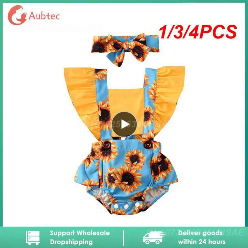 1/3/4PCS Baby Summer Clothing Infant Newborn Baby Bodysuits Sunflower Patchwork Ruffled Sleeve Jumpsuit HeadbandSet
1/3/4PCS Baby Summer Clothing Infant Newborn Baby Bodysuits Sunflower Patchwork Ruffled Sleeve Jumpsuit HeadbandSet