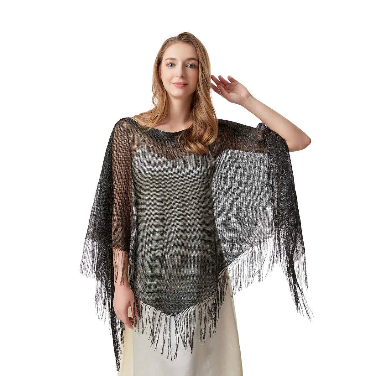 Women Sun Protection Shawl Lady Hollow Out Summer Poncho Holiday Bikini Blouse Breathable Beach Cape Tassel Solid Color Cloak
Women Sun Protection Shawl Lady Hollow Out Summer Poncho Holiday Bikini Blouse Breathable Beach Cape Tassel Solid Color Cloak