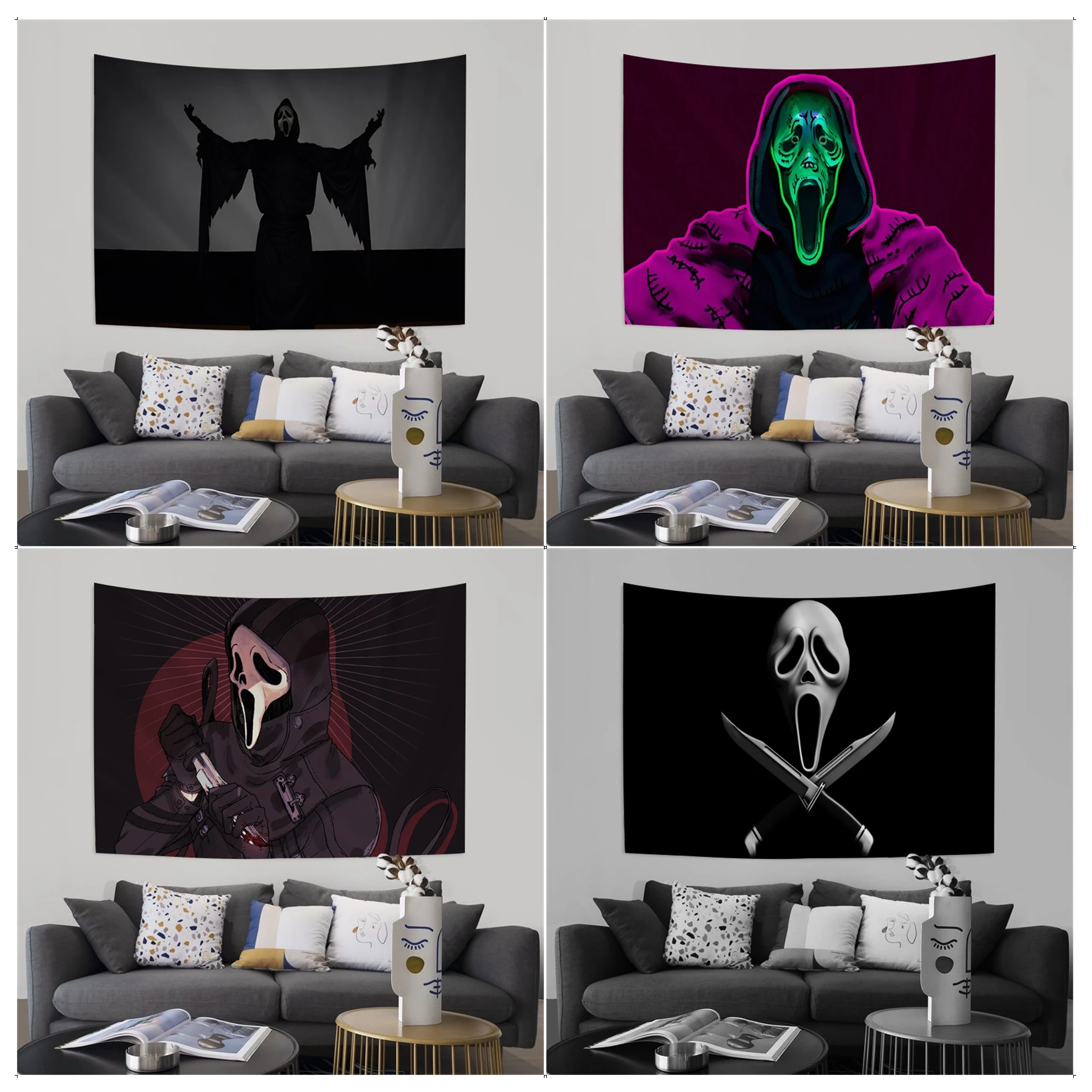 Ghostface Hippie Wall Hanging Tapestries Hippie Flower Wall Carpets Dorm Decor Wall Hanging Home Decor
Ghostface Hippie Wall Hanging Tapestries Hippie Flower Wall Carpets Dorm Decor Wall Hanging Home Decor