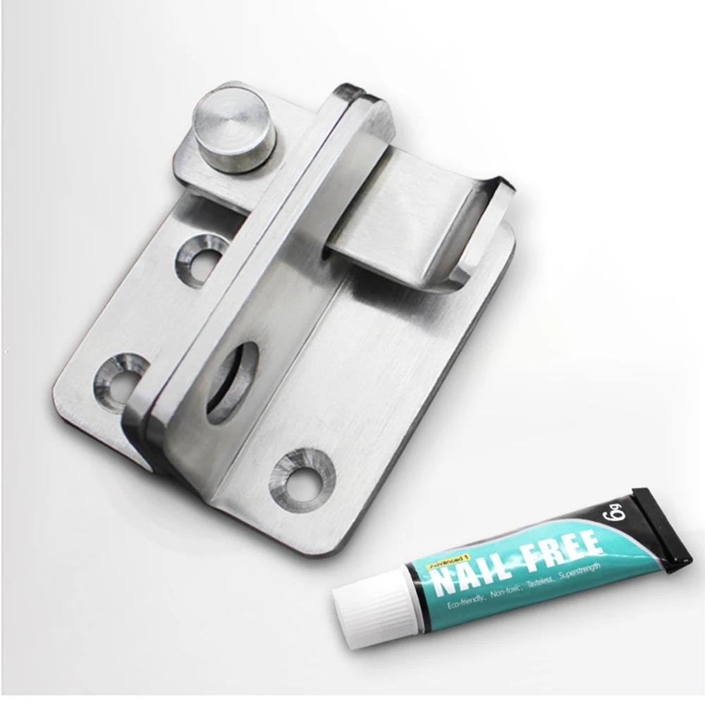 1PCS Solid Door Latch Bolt Stainless Steel Locks Sliding Door Right Angle Buckles Door Hardware Tools Silver Color
1PCS Solid Door Latch Bolt Stainless Steel Locks Sliding Door Right Angle Buckles Door Hardware Tools Silver Color