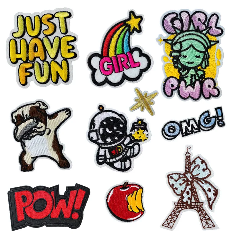 Embroidery Patch Letters Statue of Liberty Deal with it Iron on patch for clothes Appliques T shirt Women Men Diy Free Shipping
Embroidery Patch Letters Statue of Liberty Deal with it Iron on patch for clothes Appliques T shirt Women Men Diy Free Shipping