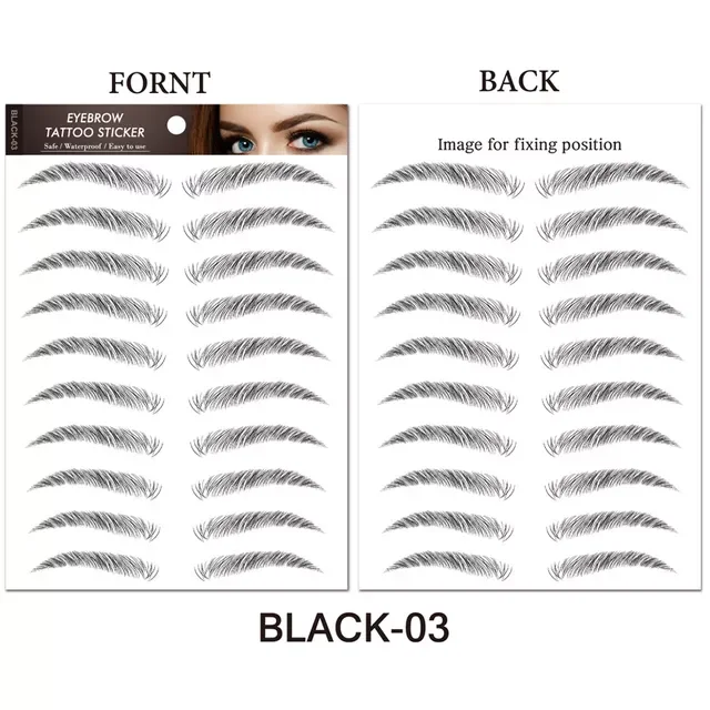 Eyebrows Sticker Water Transfer Hair-like Eye Brow Tattoo Stickers Long Lasting False Eyebrow Enhancers Eye Brow Cosmetics
Eyebrows Sticker Water Transfer Hair-like Eye Brow Tattoo Stickers Long Lasting False Eyebrow Enhancers Eye Brow Cosmetics