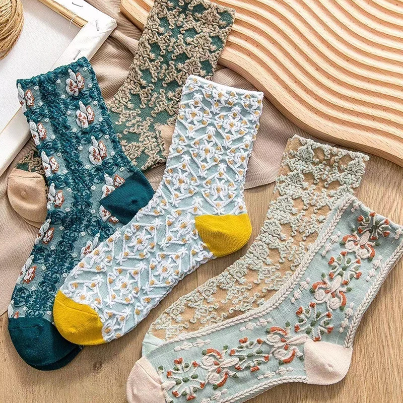 Женские кружевные хлопковые носки до щиколотки в стиле бохо, розовые Волнистые Короткие повседневные носки в стиле ретро, модель 2023 на лето ...
Женские кружевные хлопковые носки до щиколотки в стиле бохо, розовые Волнистые Короткие повседневные носки в стиле ретро, модель 2023 на лето ...