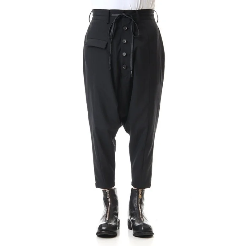 New Streetwear Autumn Men's Fashion Black Woolen Nine-point Harem Pants Winter Male Loose High Waist Hip Hop Joggers Trousers
New Streetwear Autumn Men's Fashion Black Woolen Nine-point Harem Pants Winter Male Loose High Waist Hip Hop Joggers Trousers