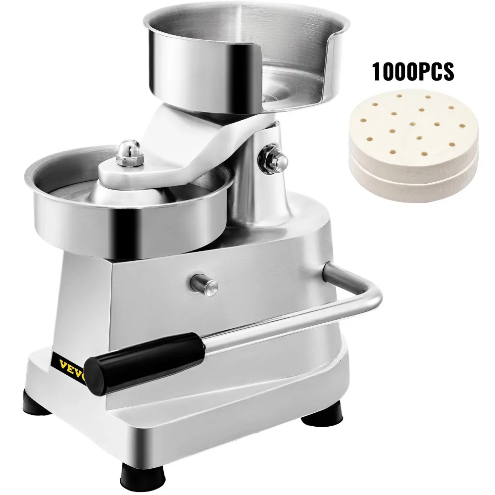 Hamburger Patty Maker 150mm/6" Stainless Steel Burger Press Heavy Duty Beef Meat Forming Processor with 1000Pcs Papers, Sliver
Hamburger Patty Maker 150mm/6" Stainless Steel Burger Press Heavy Duty Beef Meat Forming Processor with 1000Pcs Papers, Sliver