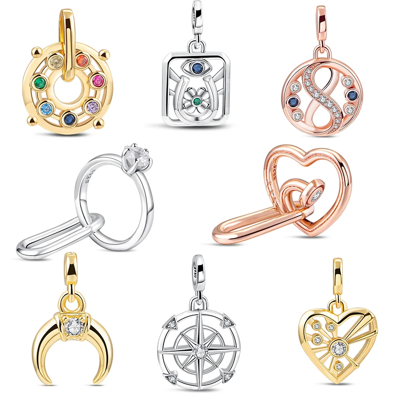 New Charm ME Nailed Heart Styling Double Link Marry Me Evil Eye Moon Beads Mini Dangle Fit Orginal Pandora Bracelet
New Charm ME Nailed Heart Styling Double Link Marry Me Evil Eye Moon Beads Mini Dangle Fit Orginal Pandora Bracelet