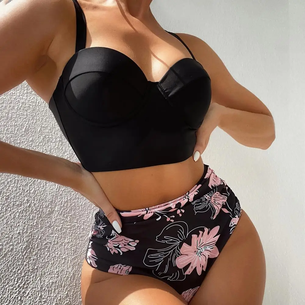 2 Pcs/Set Womens Sexy Wire Push Up Bikini Set Female Swimsuit Solid Color Bra Durable Bathing Suit for Swimming Beachwear
2 Pcs/Set Womens Sexy Wire Push Up Bikini Set Female Swimsuit Solid Color Bra Durable Bathing Suit for Swimming Beachwear