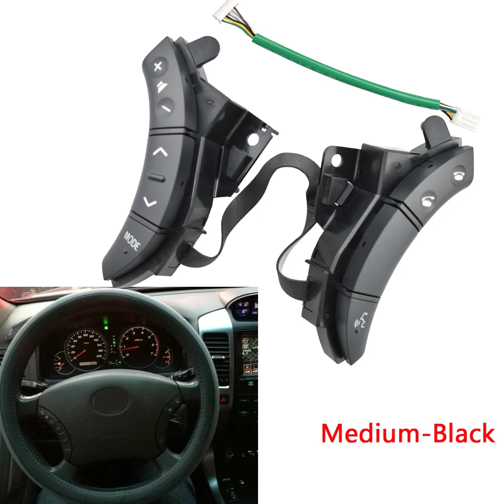 For Toyota Land Cruiser Multi-function Steering Wheel Buttons Audio Volume Music Control Switch Blue Backlight With Bluetooth
For Toyota Land Cruiser Multi-function Steering Wheel Buttons Audio Volume Music Control Switch Blue Backlight With Bluetooth