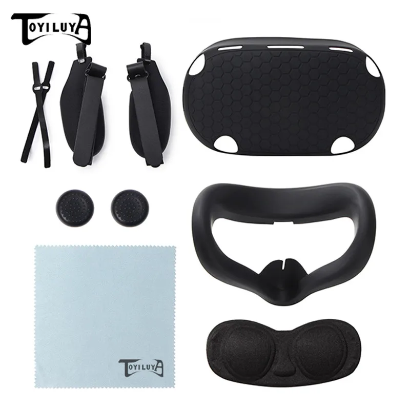 Silicone Protective Cover Shell Case For Oculus Quest 2 Quest2 VR Headset Head Face Cover Eye Pad Handle Grip VR Accessories
Silicone Protective Cover Shell Case For Oculus Quest 2 Quest2 VR Headset Head Face Cover Eye Pad Handle Grip VR Accessories