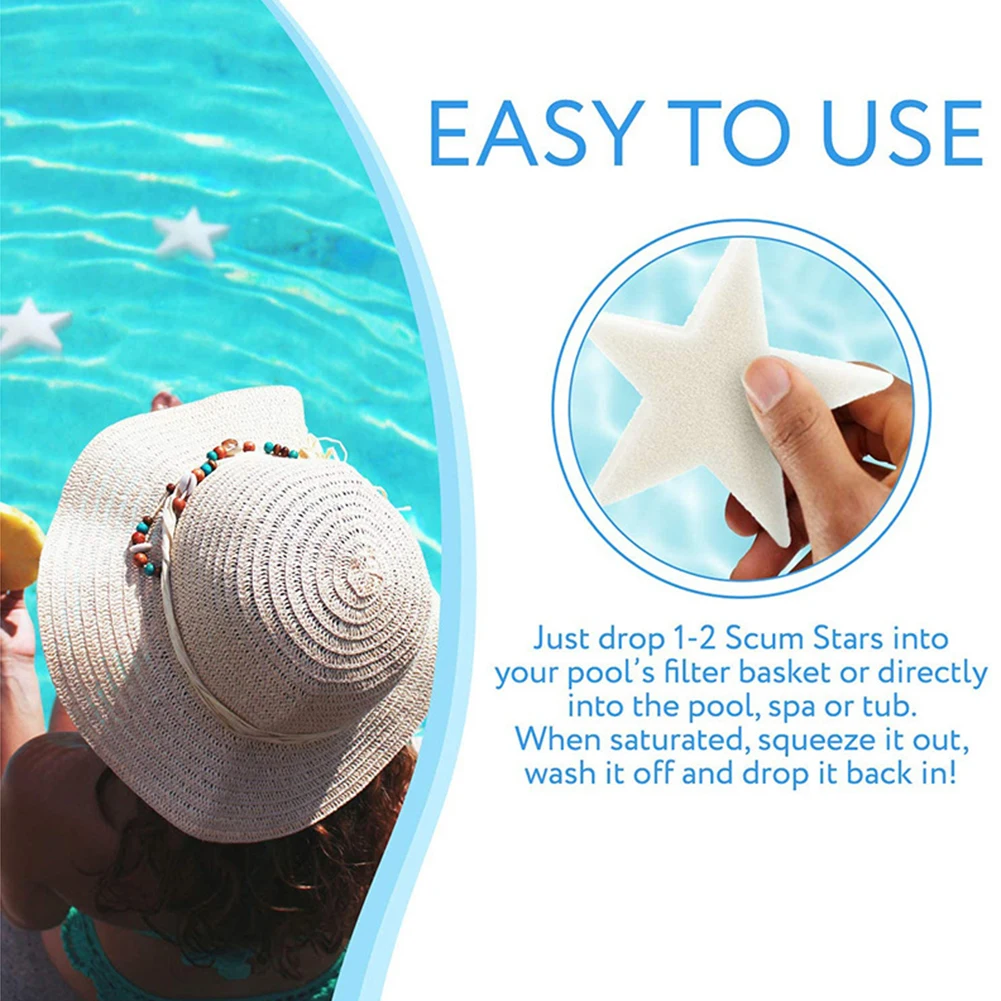5/10pcs Star Shaped Floating Oil Absorbing Sponge for Swimming Pool Hot Tub SPA Filters Maintenance Kit Scum Cleaning Sponges
5/10pcs Star Shaped Floating Oil Absorbing Sponge for Swimming Pool Hot Tub SPA Filters Maintenance Kit Scum Cleaning Sponges