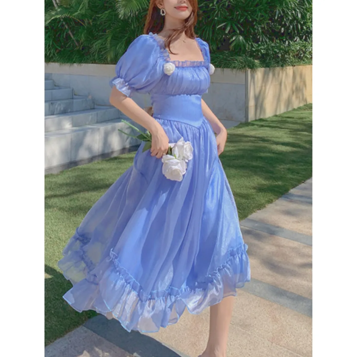 sky blue Summer Backless Dress Women Backless Fairy Party Midi Dresses Female Korean Casual Lace Up Bow Sweet Dress 2022
sky blue Summer Backless Dress Women Backless Fairy Party Midi Dresses Female Korean Casual Lace Up Bow Sweet Dress 2022