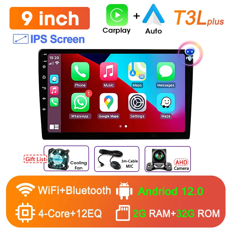 Srnubi Android 12 Автомобильный радиоприемник Androidauto Carplay 2 Din GPS Автомобильный аудио 7 "/9"/10 "WIFI BT Автомобильный мультимедийный плеер для VW Ford 
Srnubi Android 12 Автомобильный радиоприемник Androidauto Carplay 2 Din GPS Автомобильный аудио 7 "/9"/10 "WIFI BT Автомобильный мультимедийный плеер для VW Ford