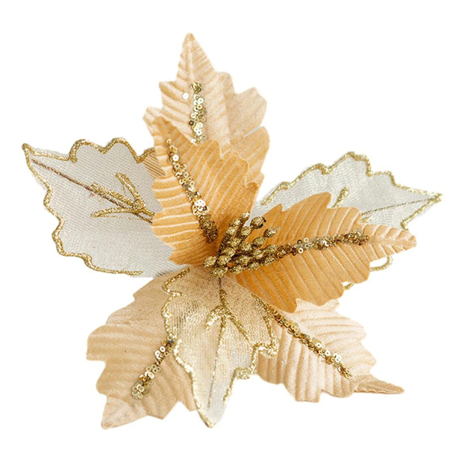 Create a Magical Holiday Ambiance 25cm Poinsettia Glitter Flower Hanging Xmas Party Decoration Ideal for All Your Festive Needs
Create a Magical Holiday Ambiance 25cm Poinsettia Glitter Flower Hanging Xmas Party Decoration Ideal for All Your Festive Needs