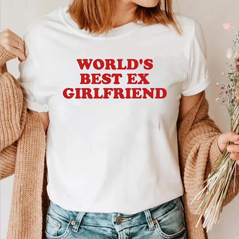World's Best Ex Girlfriend Funny Graphic T Shirts Women Gothic Cotton O Neck Graphic Tee Streetwear Outfits T-shirts Camisetas
World's Best Ex Girlfriend Funny Graphic T Shirts Women Gothic Cotton O Neck Graphic Tee Streetwear Outfits T-shirts Camisetas