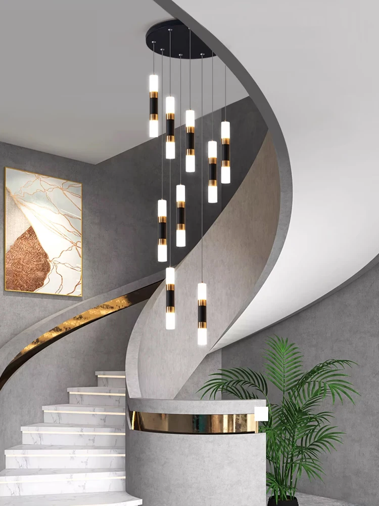 Modern staircase pendant lights LED duplex attic living room lights Hotel lobby long line pendant lights Ceiling lighting fixtur
Modern staircase pendant lights LED duplex attic living room lights Hotel lobby long line pendant lights Ceiling lighting fixtur