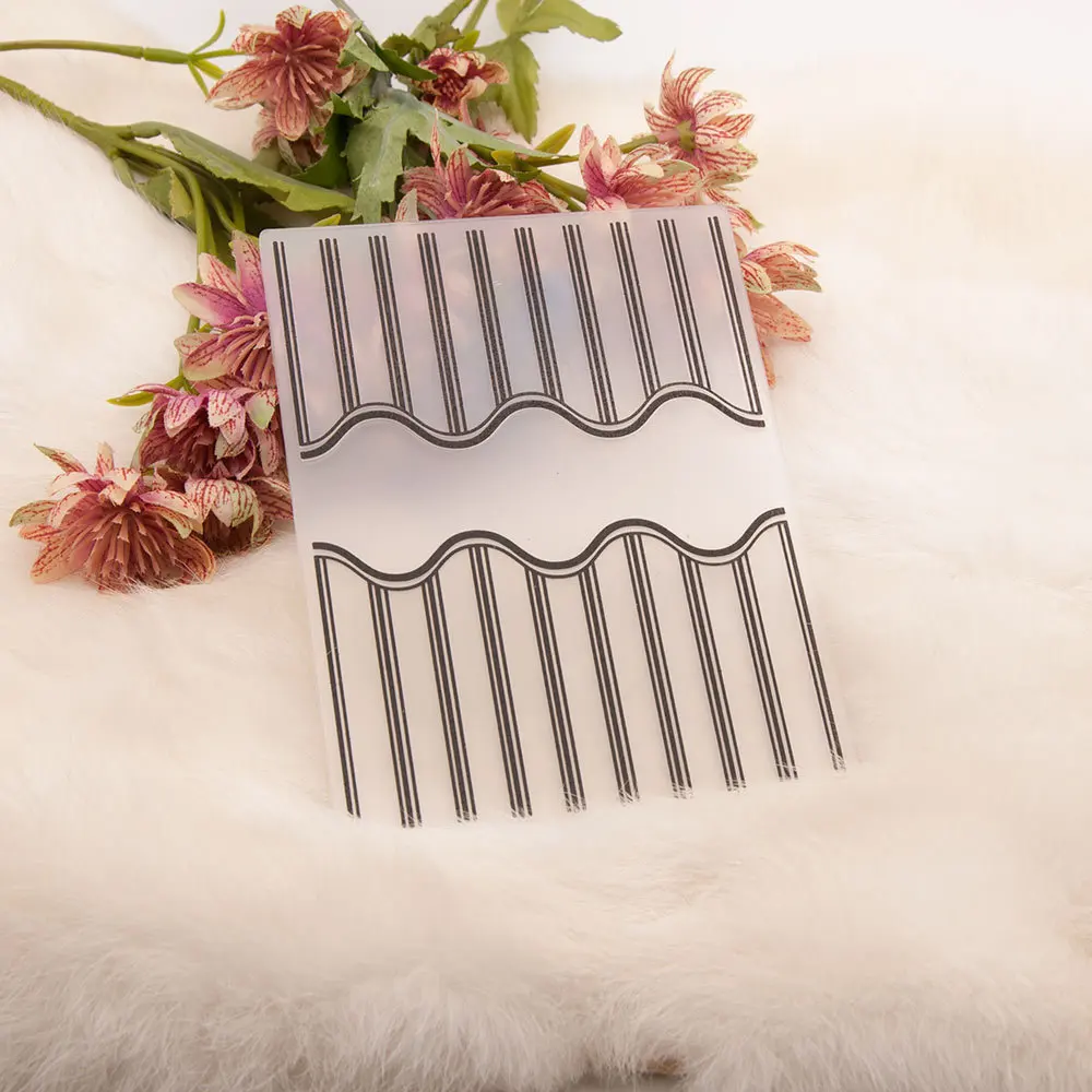 Wave Line Cover Frame Mold Craft Embossing Stencil for Scrapbooking Handmade Tool Album Model Punch Blade Decoration Template
Wave Line Cover Frame Mold Craft Embossing Stencil for Scrapbooking Handmade Tool Album Model Punch Blade Decoration Template
