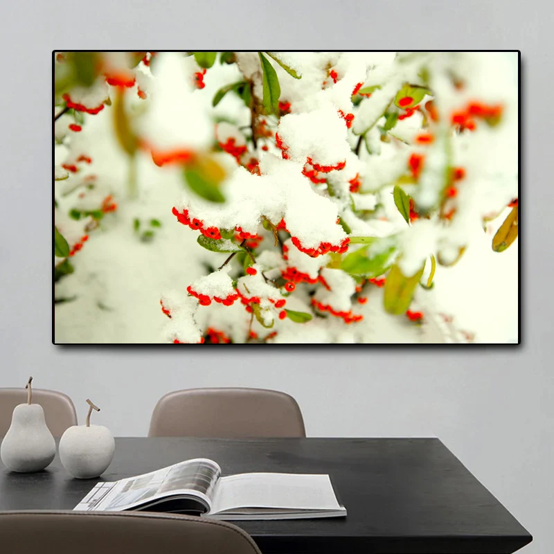 Snowy Scene Reddish Fruit Landscape Canvas Painting Posters and Prints Wall Art Pictures Bedroom Living Room Home Decor No Frame
Snowy Scene Reddish Fruit Landscape Canvas Painting Posters and Prints Wall Art Pictures Bedroom Living Room Home Decor No Frame