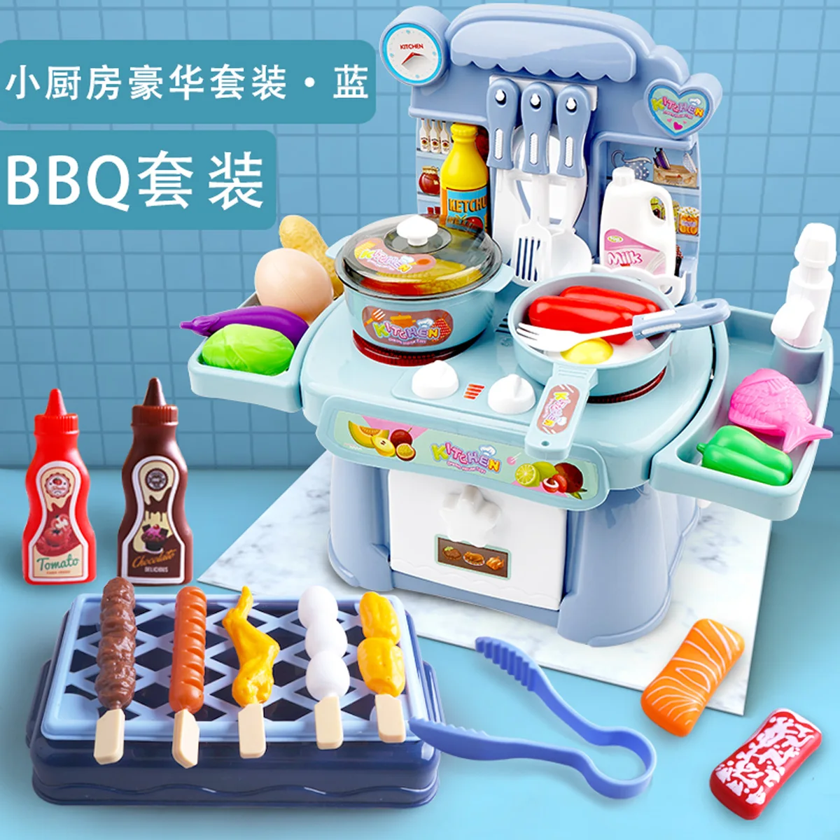 Kitchen Toys Imitated Chef Light Music Pretend Cooking Food Play Dinnerware Set Safe Cute Children Girl Toy Gift Fun Game GYH
Kitchen Toys Imitated Chef Light Music Pretend Cooking Food Play Dinnerware Set Safe Cute Children Girl Toy Gift Fun Game GYH