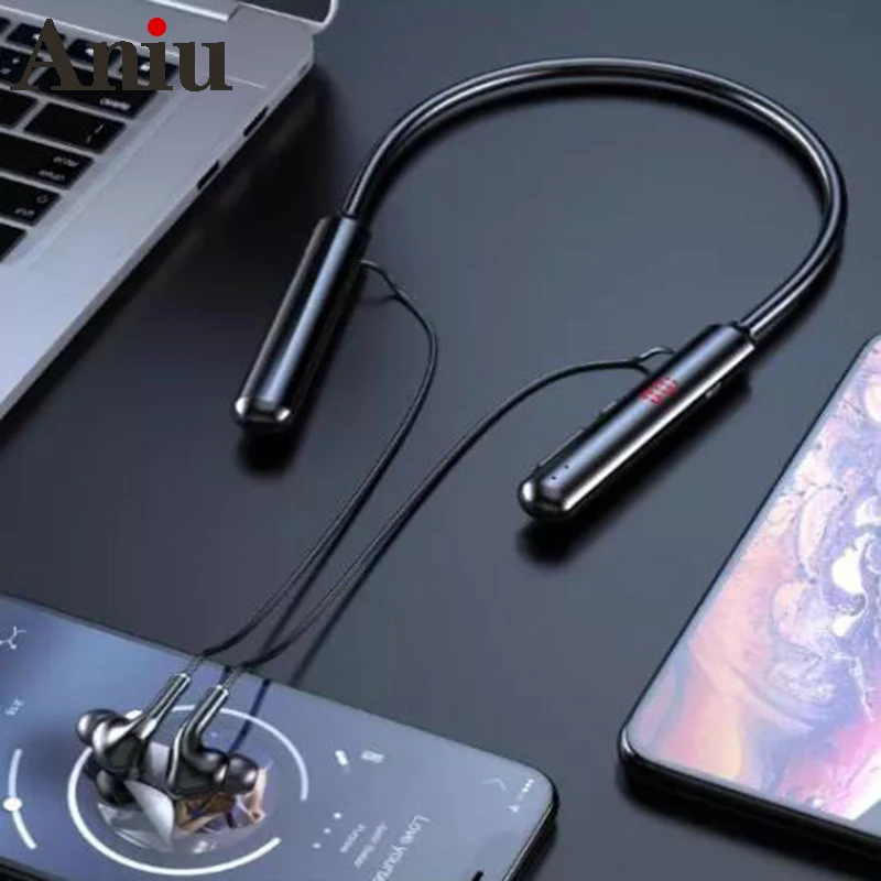 S960 Wireless Bluetooth 5.0 Earphones Stereo Sports Waterproof Neck-mounted Headset With LED Display TF Card Music Playback
S960 Wireless Bluetooth 5.0 Earphones Stereo Sports Waterproof Neck-mounted Headset With LED Display TF Card Music Playback