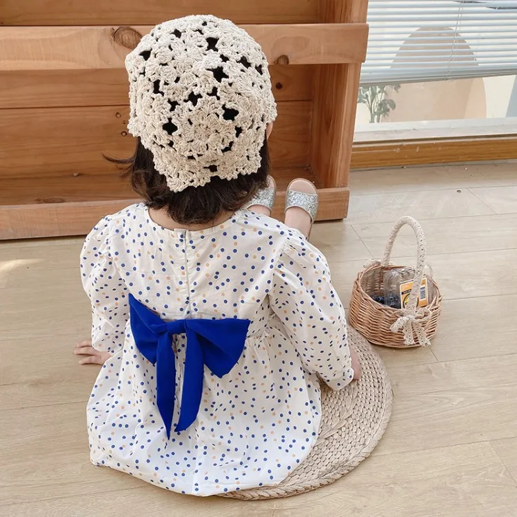 Girls Spring and autumn style western-style back bow fairy dress child western-style waves bubble sleeve princess dress
Girls Spring and autumn style western-style back bow fairy dress child western-style waves bubble sleeve princess dress