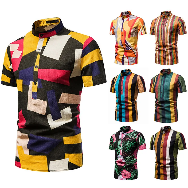 Summer Oversized Hawaii Pullover Shirts For Men Fashion Mens Linen Ethnic Style Short Sleeve Floral Shirt Camisa Hawaiana Hombre
Summer Oversized Hawaii Pullover Shirts For Men Fashion Mens Linen Ethnic Style Short Sleeve Floral Shirt Camisa Hawaiana Hombre