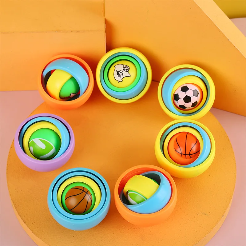 

Colorful Multi-layer 3D Fingertip Infinite Flip Gyro Ball Decompression Ball Children's Educational Stress Relief Toys