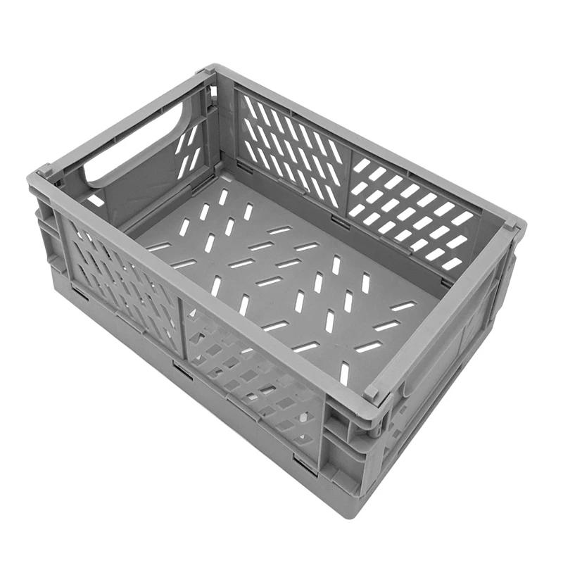 Plastic Collapsible Crate Folding Storage Basket For Shelves For Storage For Home Office Kitchen Bathroom(3Pcs, Gray)
Plastic Collapsible Crate Folding Storage Basket For Shelves For Storage For Home Office Kitchen Bathroom(3Pcs, Gray)