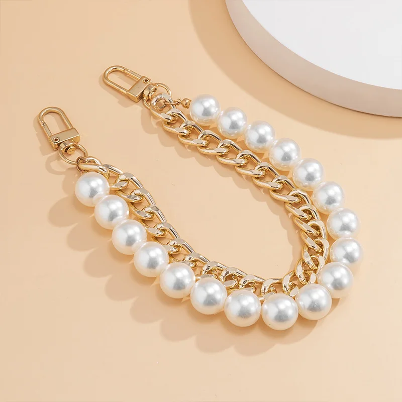 1PC 24cm DIY Gold and Silver Metal Chain Pearl Beads Handbag Chain Belt Bag Strap Cute Clasp Fashion New Replacement Accessories
1PC 24cm DIY Gold and Silver Metal Chain Pearl Beads Handbag Chain Belt Bag Strap Cute Clasp Fashion New Replacement Accessories
