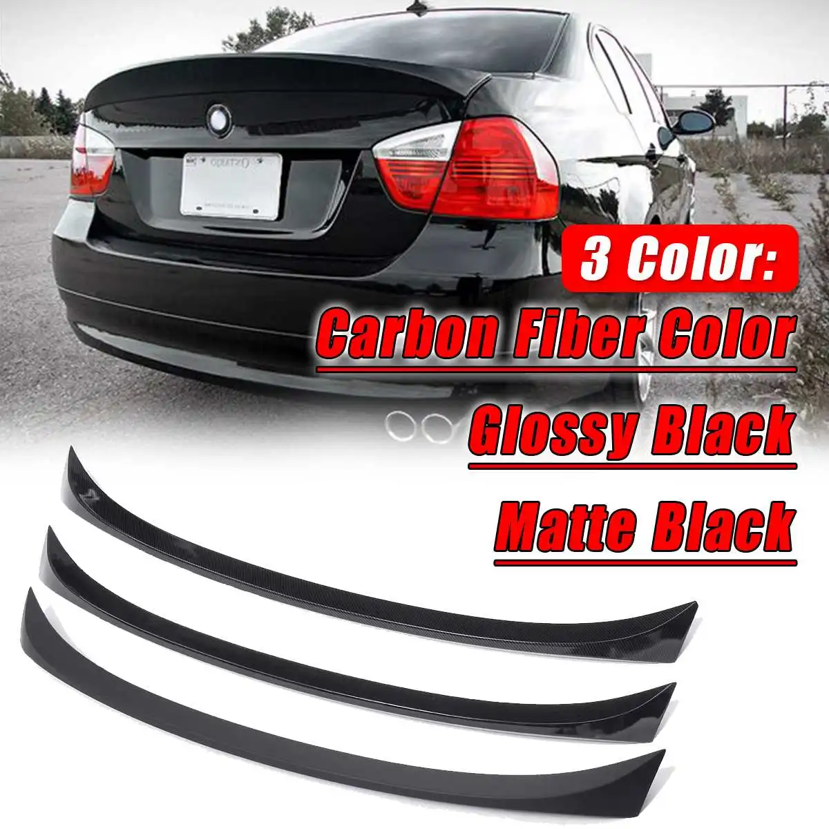 Carbon fiber color Car Trunk Wing ABS Material Spoiler Refit For BMW 2005~11 E90 3-series Sedan
Carbon fiber color Car Trunk Wing ABS Material Spoiler Refit For BMW 2005~11 E90 3-series Sedan