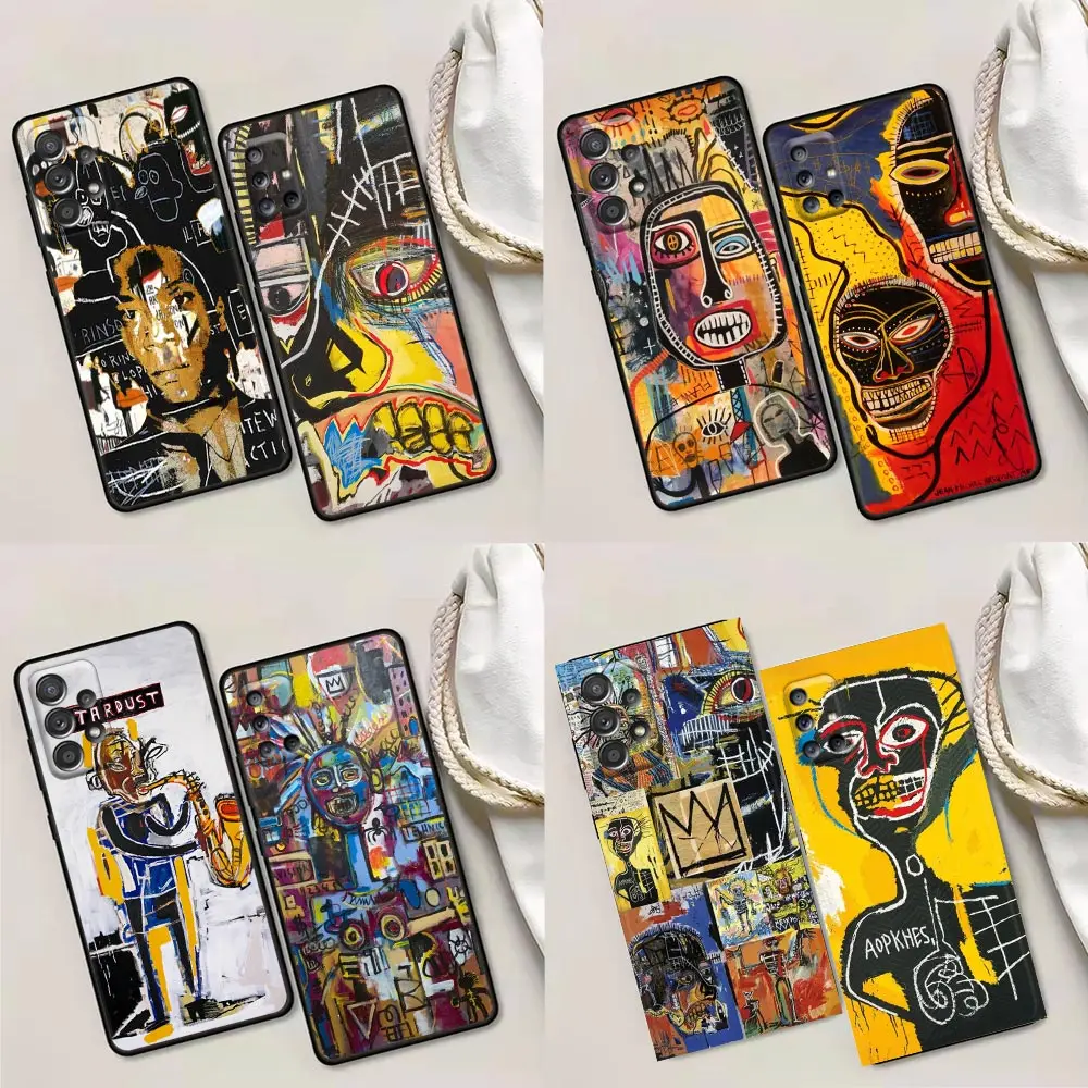 Phone Case for Samsung A01 A02 A03s A11 A12 A21s A32 A41 A72 A52s 5G A91 A91s Soft Case J-Jean-Michel Basquiat Art Graffiti 
Phone Case for Samsung A01 A02 A03s A11 A12 A21s A32 A41 A72 A52s 5G A91 A91s Soft Case J-Jean-Michel Basquiat Art Graffiti