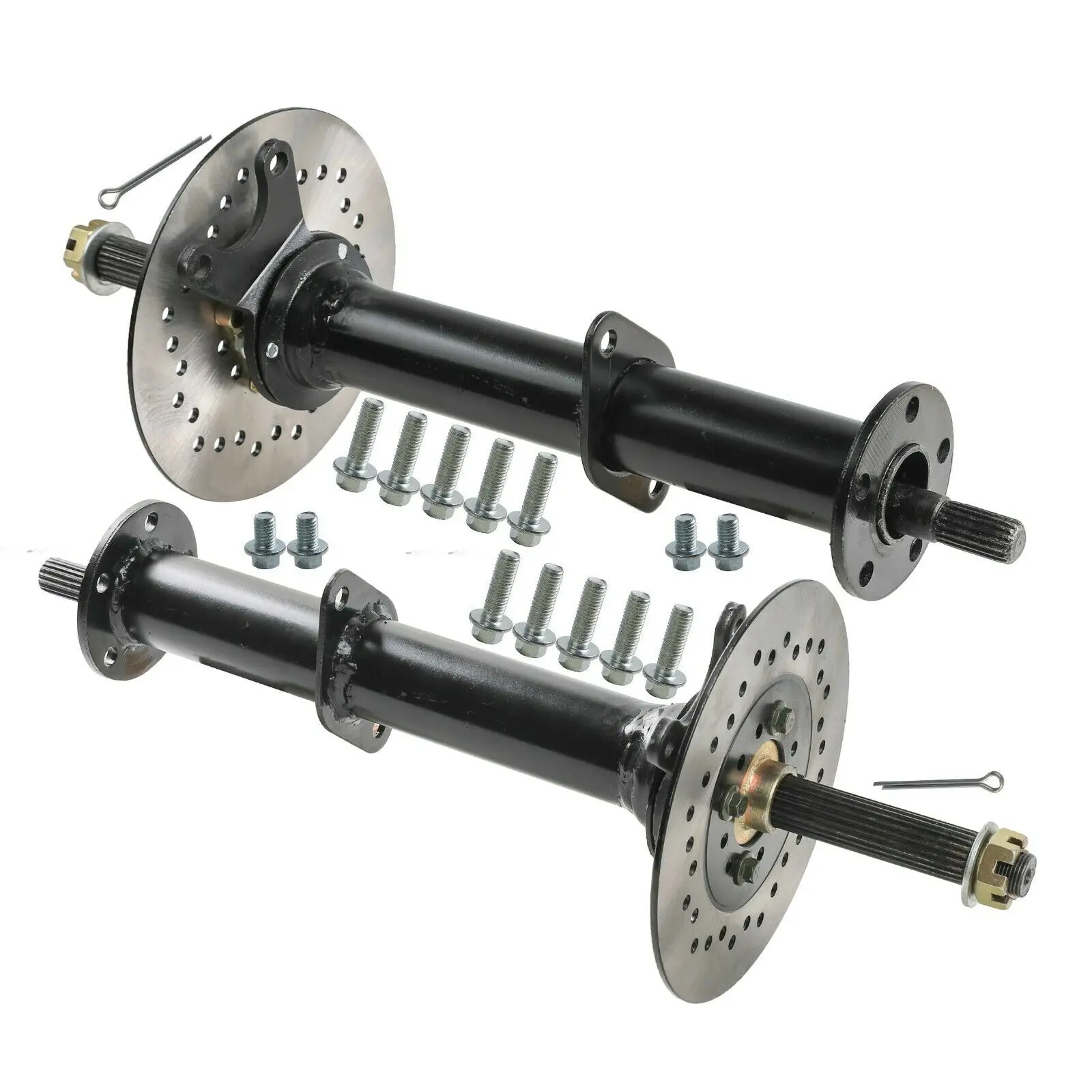 40" Differential Rear Axle Kit Drive Shaft, Brake Disc For Go Kart Golf Cart ATV
40" Differential Rear Axle Kit Drive Shaft, Brake Disc For Go Kart Golf Cart ATV
