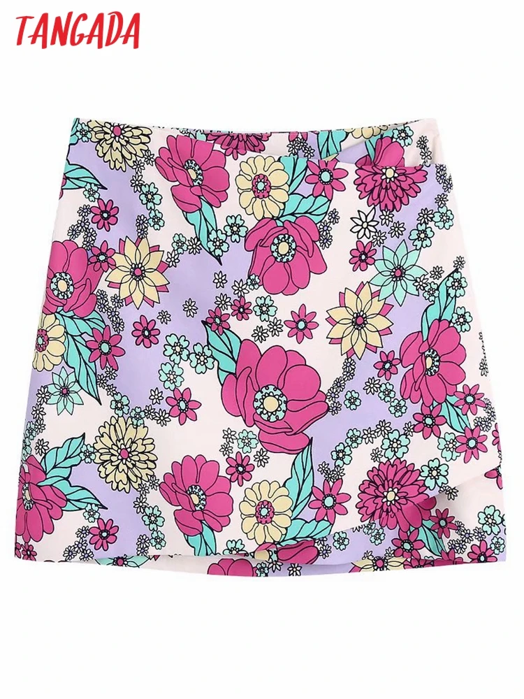 Tangada 2022 Chic Women Floral Print Skirts Faldas Mujer Zipper French Style Female Mini Skirt BE279
Tangada 2022 Chic Women Floral Print Skirts Faldas Mujer Zipper French Style Female Mini Skirt BE279