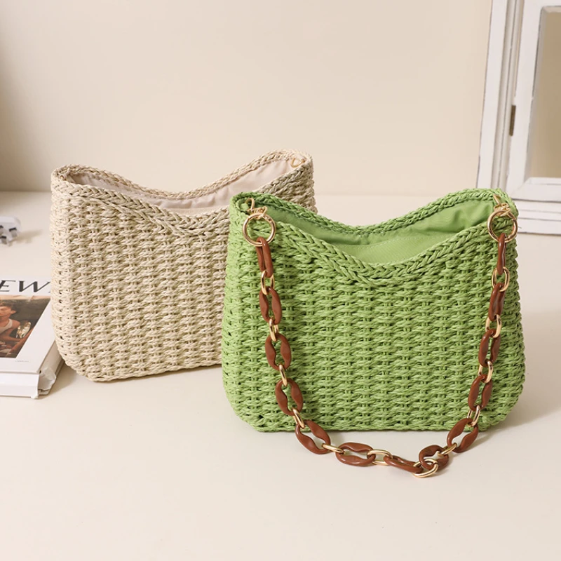 New Small Fresh Purple Underarm Woven Bag New Crescent Single Shoulder Solid Straw Woven Bag Women's Beach Holiday Beach Bag
New Small Fresh Purple Underarm Woven Bag New Crescent Single Shoulder Solid Straw Woven Bag Women's Beach Holiday Beach Bag