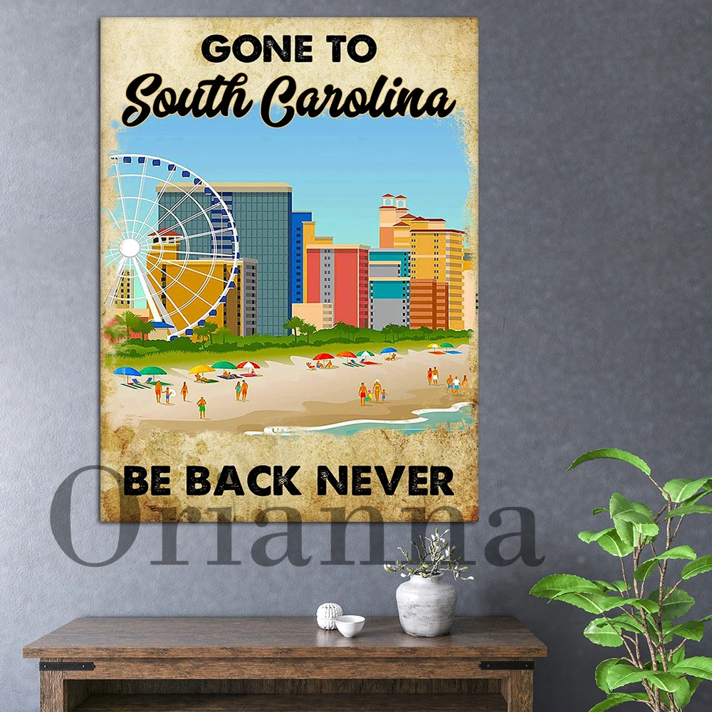 South Carolina Poster Summer Vacation Poster Gone To South Carolina Be Back Never Poster Home Decor Print Wall Art Canvas Gift
South Carolina Poster Summer Vacation Poster Gone To South Carolina Be Back Never Poster Home Decor Print Wall Art Canvas Gift