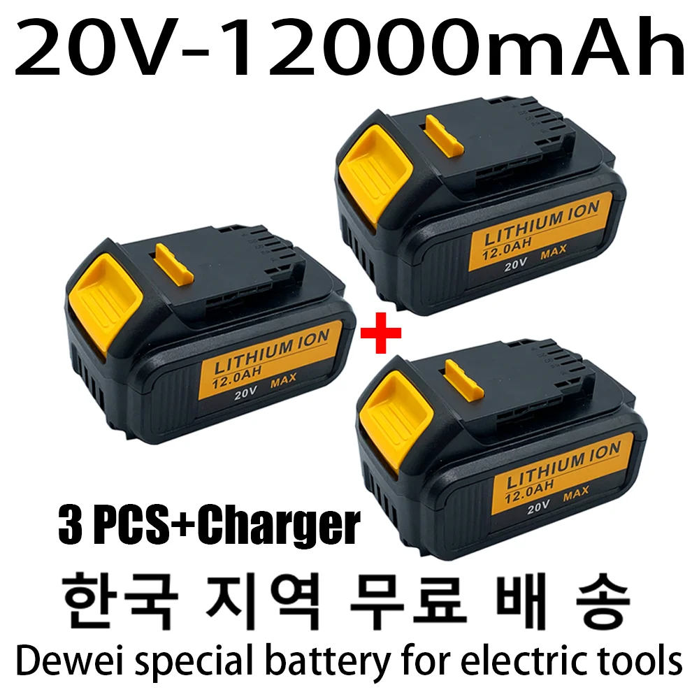 MKEPA 20V 12000mAh Dewalt DCB200 Rechargeable Li-ion Battery 20V Max Replacement for DeWalt DCB205 DCB201 DCB203 Power
MKEPA 20V 12000mAh Dewalt DCB200 Rechargeable Li-ion Battery 20V Max Replacement for DeWalt DCB205 DCB201 DCB203 Power