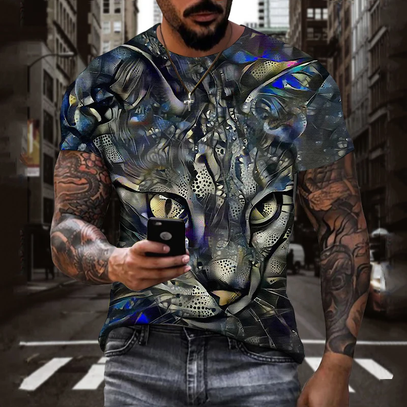 Summer Fashion Cat graphic t shirts Men Casual Print Trend short sleeve t-shirts Hip Hop Harajuku Animal Pattern streetwear
Summer Fashion Cat graphic t shirts Men Casual Print Trend short sleeve t-shirts Hip Hop Harajuku Animal Pattern streetwear