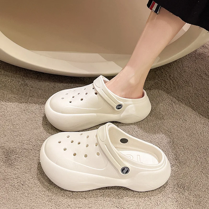 White Shoes for Woman Platform Sandals Trend Summer Shoes Garden Sandals Clogs for Women Increase Height Outdoor Beach Slippers
White Shoes for Woman Platform Sandals Trend Summer Shoes Garden Sandals Clogs for Women Increase Height Outdoor Beach Slippers