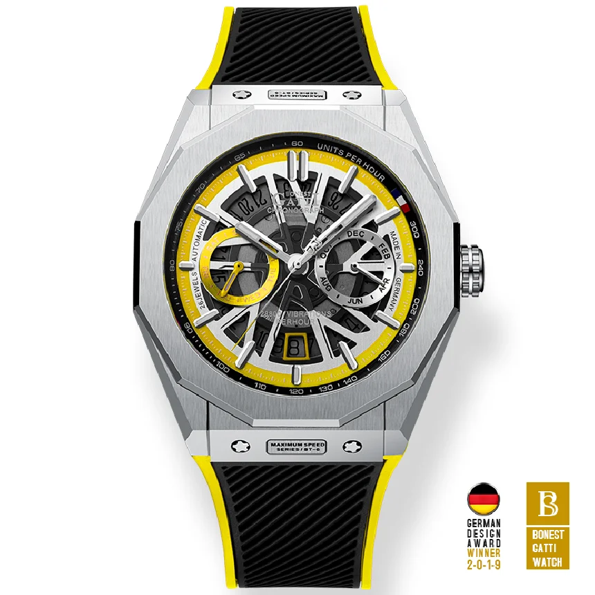 BONEST GATTI Men Automatic Watch Luxury Watches Mechanical Wristwatch Skeleton 50M Waterproof Luminous Sapphire Month Week Date
BONEST GATTI Men Automatic Watch Luxury Watches Mechanical Wristwatch Skeleton 50M Waterproof Luminous Sapphire Month Week Date