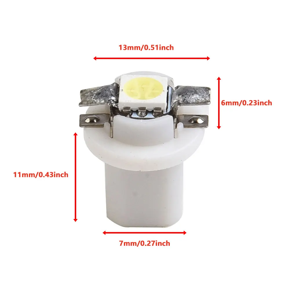 Lamp LED Bulbs A/C Panels 1 SMD/bulb 10Pcs 12V DC 6000K Array Car Gauge High Brightness Instrument Replacement
Lamp LED Bulbs A/C Panels 1 SMD/bulb 10Pcs 12V DC 6000K Array Car Gauge High Brightness Instrument Replacement